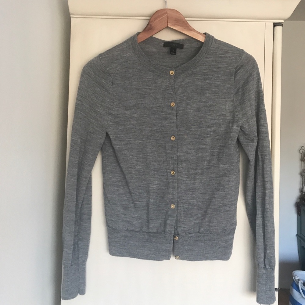 Lightweight wool Jackie cardigan sweater